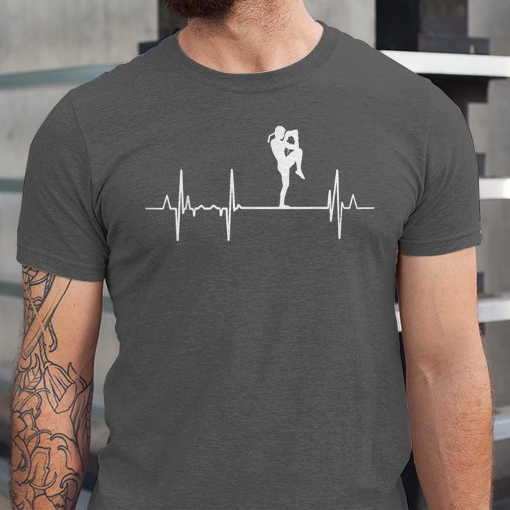 My Heart Beats For Muay Thai Martial Artist Unisex Jersey T-Shirt