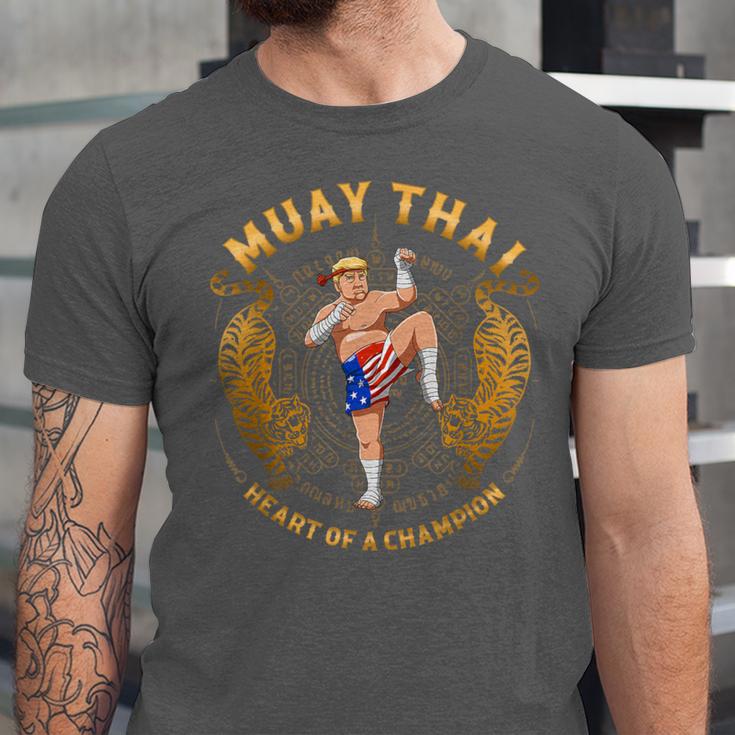 Heart Of a Champion Kickboxing And Muay Thai Trump Unisex Jersey T-Shirt Heart Of a Champion Kickboxing And Muay Thai Trump Unisex Jersey T-Shirt