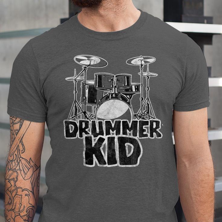 Little Drummer Awesome Drum Kit For Young Musicians Unisex Jersey T-Shirt Little Drummer Awesome Drum Kit For Young Musicians Unisex Jersey T-Shirt