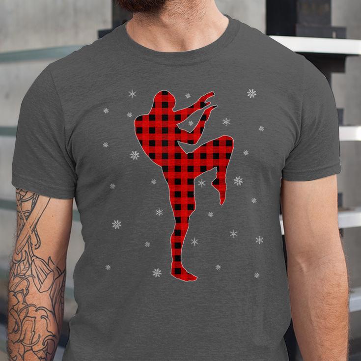 Matching Muay Thai Martial Arts Christmas Pajama Unisex Jersey T-Shirt