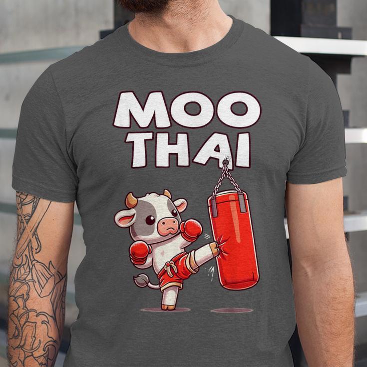 Moo Thai Muay Thai Cow Thai Boxing For Kids Muay Thai Unisex Jersey T-Shirt Moo Thai Muay Thai Cow Thai Boxing For Kids Muay Thai Unisex Jersey T-Shirt