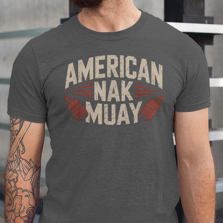 Muay Thai American Nak Fighter Identity Boxing Proud Sport Unisex Jersey T-Shirt