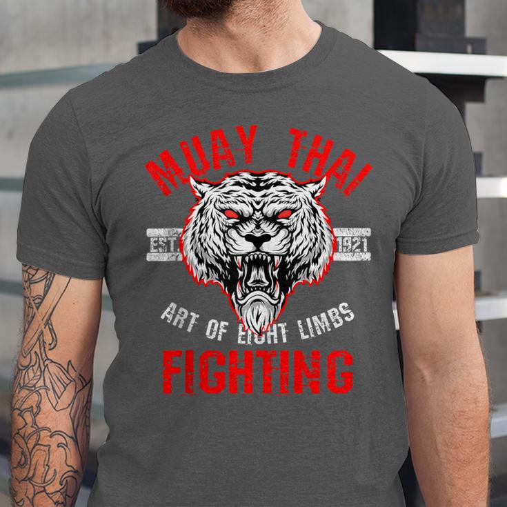 Muay Thai Art Of Eight Limbs Sak Yant Thai Boxing MMA Arts Unisex Jersey T-Shirt