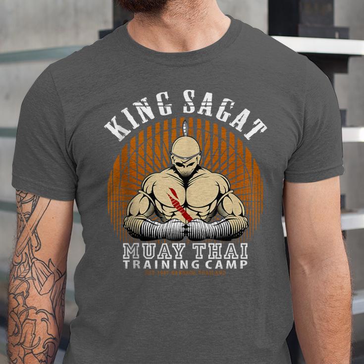 Muay Thai Boxing Training Gym Sagat Training Camp Unisex Jersey T-Shirt