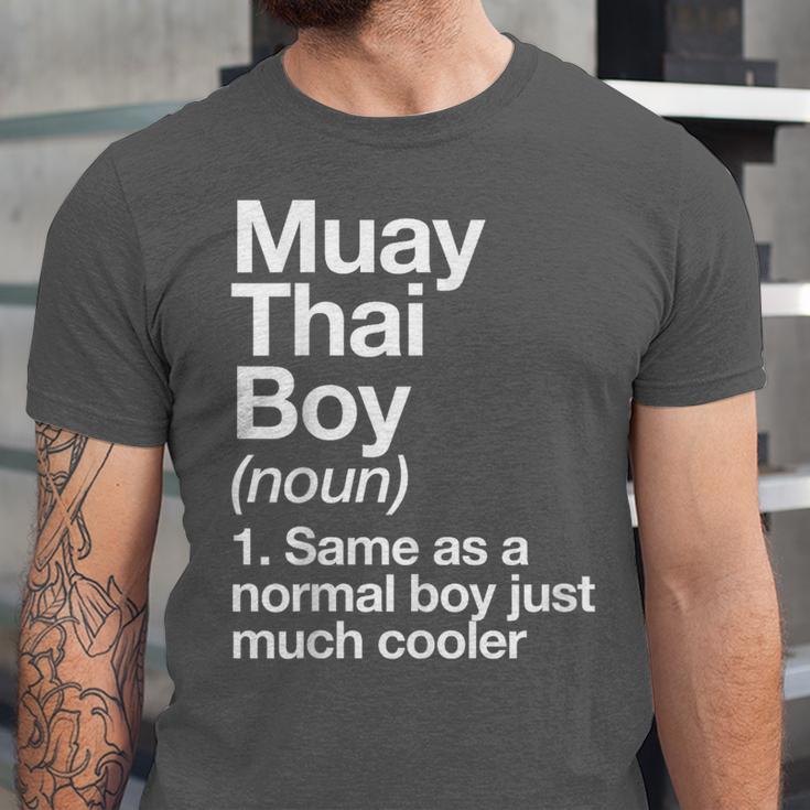 Muay Thai Boy Definition Martial Arts Sports Unisex Jersey T-Shirt