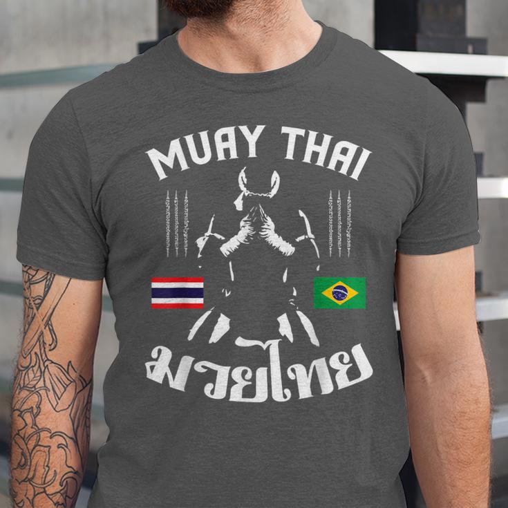 Muay Thai Brazil Brazilian Martial Arts Thai Unisex Jersey T-Shirt