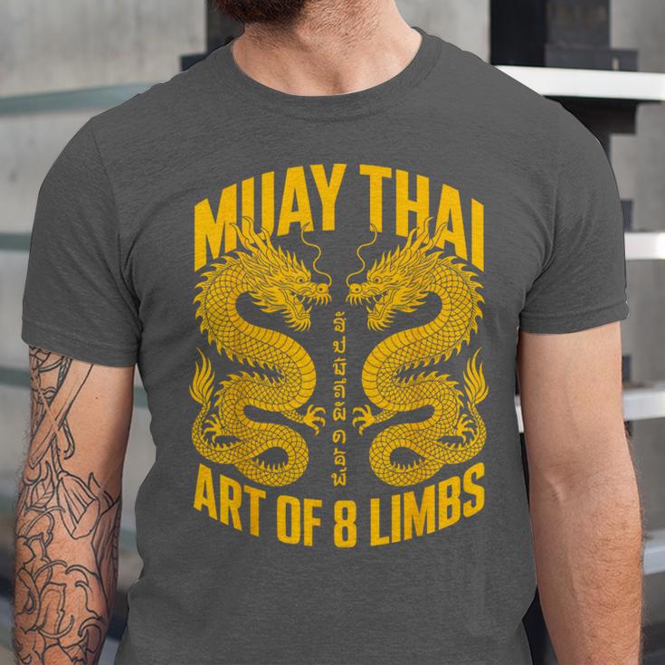 Muay Thai Dragons Thai Boxing Fighter Unisex Jersey T-Shirt Muay Thai Dragons Thai Boxing Fighter Unisex Jersey T-Shirt