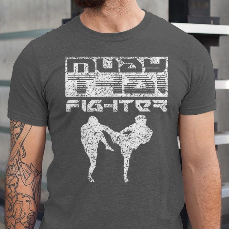 Muay Thai Fighter Boxing Martial Arts Unisex Jersey T-Shirt