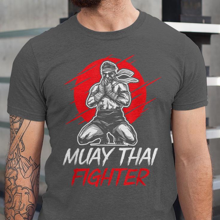 Muay Thai Fighter Martial Arts Boxing Hobby Unisex Jersey T-Shirt