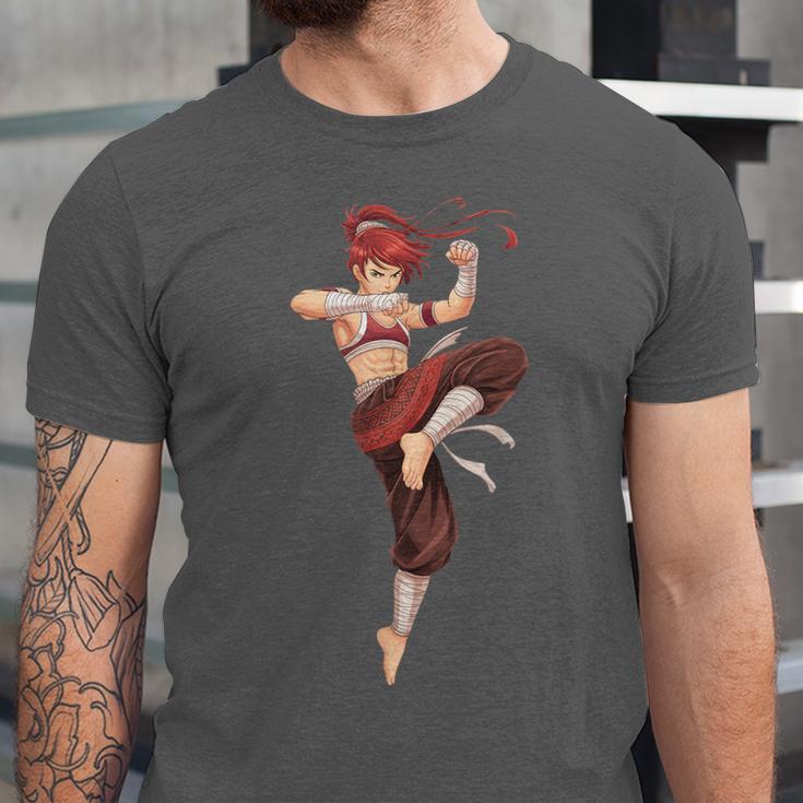Muay Thai Girl Anime Japan Thaiboxer Kickboxing Muay Thai Unisex Jersey T-Shirt Muay Thai Girl Anime Japan Thaiboxer Kickboxing Muay Thai Unisex Jersey T-Shirt
