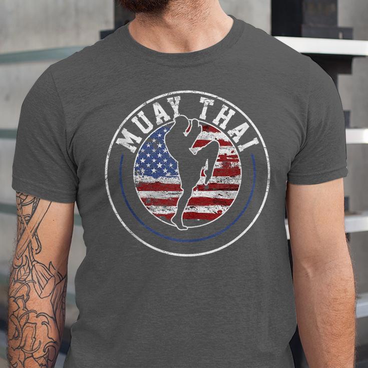 Muay Thai Kickboxing Vintage Unisex Jersey T-Shirt