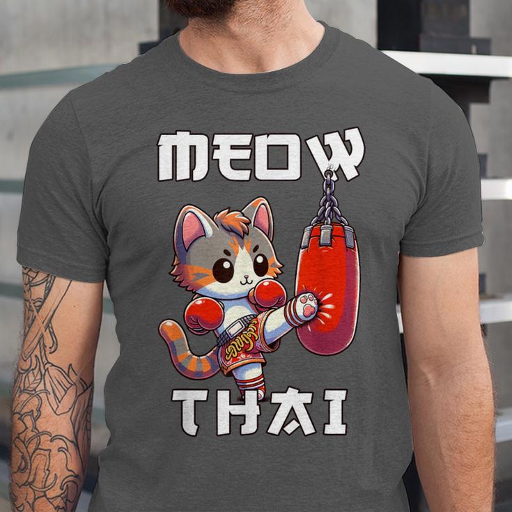 Muay Thai Meow Thai & Thai Boxing Muay Thai Cat Unisex Jersey T-Shirt Muay Thai Meow Thai & Thai Boxing Muay Thai Cat Unisex Jersey T-Shirt