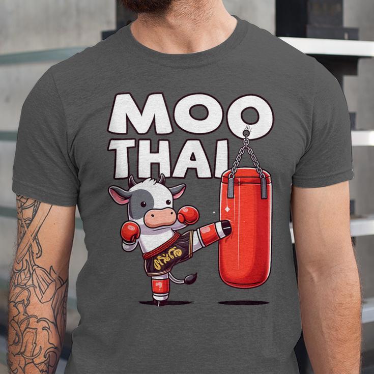 Muay Thai Moo Thai Thai Boxing For Youth Muay Thai Cow Unisex Jersey T-Shirt Muay Thai Moo Thai Thai Boxing For Youth Muay Thai Cow Unisex Jersey T-Shirt