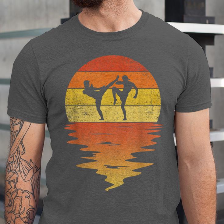 Muay Thai Shirt Retro Sunset 70s Vintage Muay Thai Unisex Jersey T-Shirt Muay Thai Shirt Retro Sunset 70s Vintage Muay Thai Unisex Jersey T-Shirt