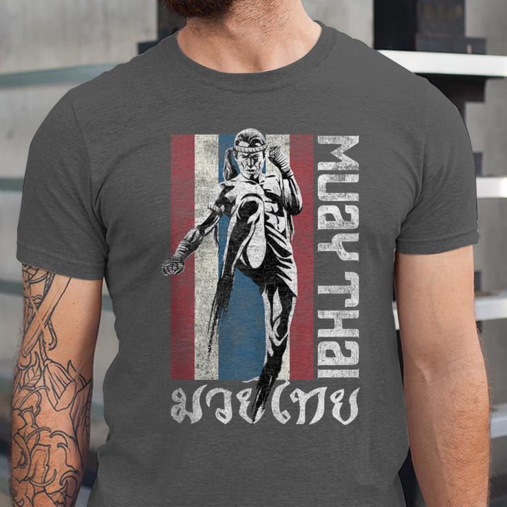 Muay Thai Shirt Thailand Flag Martial Arts Shirt Unisex Jersey T-Shirt