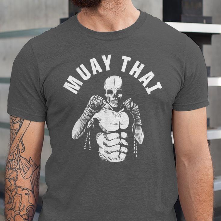 Muay Thai Skeleton Fighter MMA Club Coach Martial Arts Fight Unisex Jersey T-Shirt Muay Thai Skeleton Fighter MMA Club Coach Martial Arts Fight Unisex Jersey T-Shirt