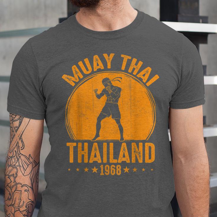 Muay Thai Thailand 1968 Slogan Sport Unisex Jersey T-Shirt