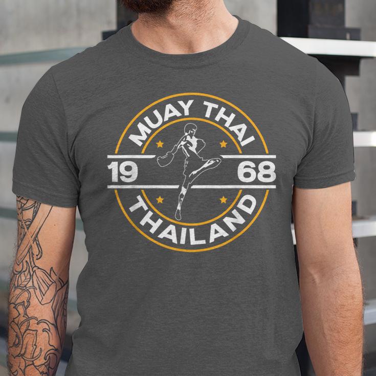 Muay Thai Thailand Fighter Fighting Combat 1969 Thai Boxing Unisex Jersey T-Shirt