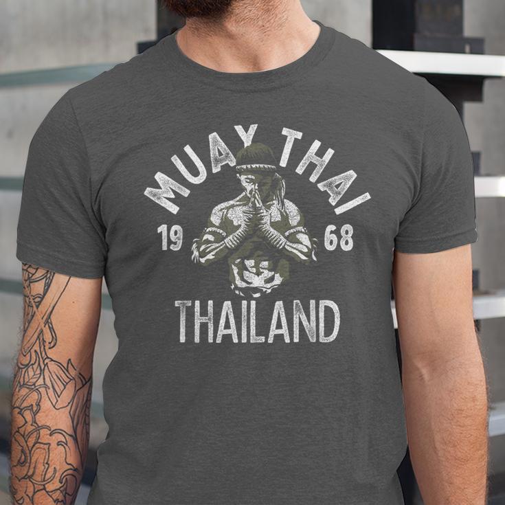 Muay Thai Thailand Vintage Tiger Fighter Training Small Unisex Jersey T-Shirt