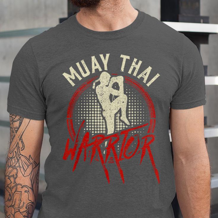Muay Thai Warrior Fighter Boxing Martial Arts Hobby Unisex Jersey T-Shirt