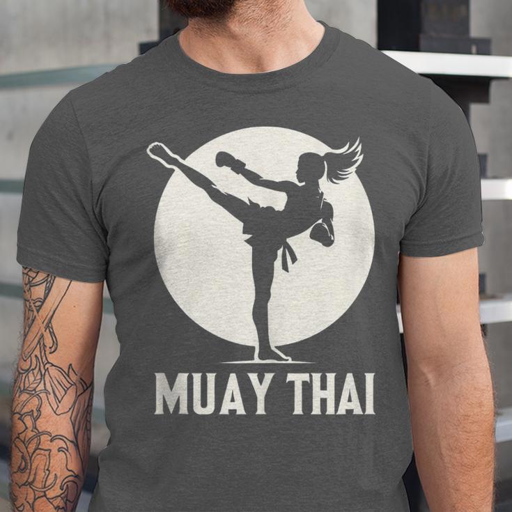 Muay Thai Woman Image Unisex Jersey T-Shirt Muay Thai Woman Image Unisex Jersey T-Shirt