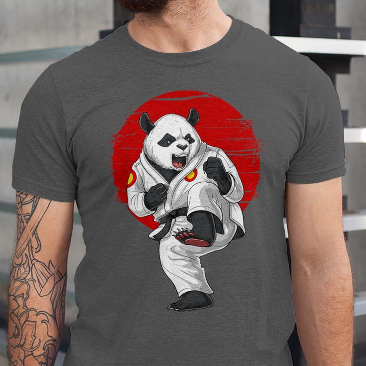 Panda Bear Karate Kickboxing Muay Thai Martial Arts Unisex Jersey T-Shirt
