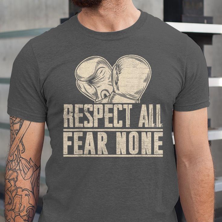 Respect All Fear None Muay Thai Unisex Jersey T-Shirt Respect All Fear None Muay Thai Unisex Jersey T-Shirt