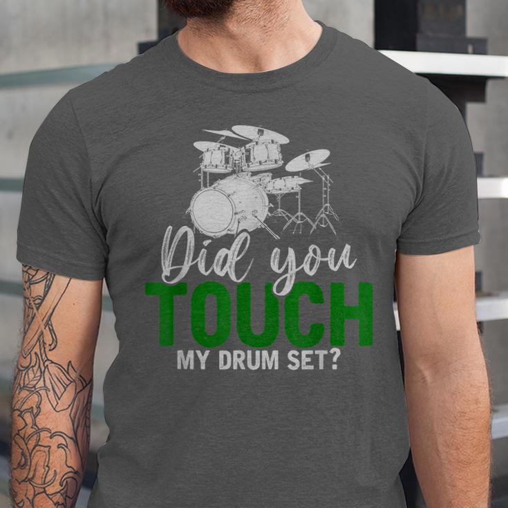 Rock Musical Instrument Band Drummer Drum Kit Unisex Jersey T-Shirt Rock Musical Instrument Band Drummer Drum Kit Unisex Jersey T-Shirt