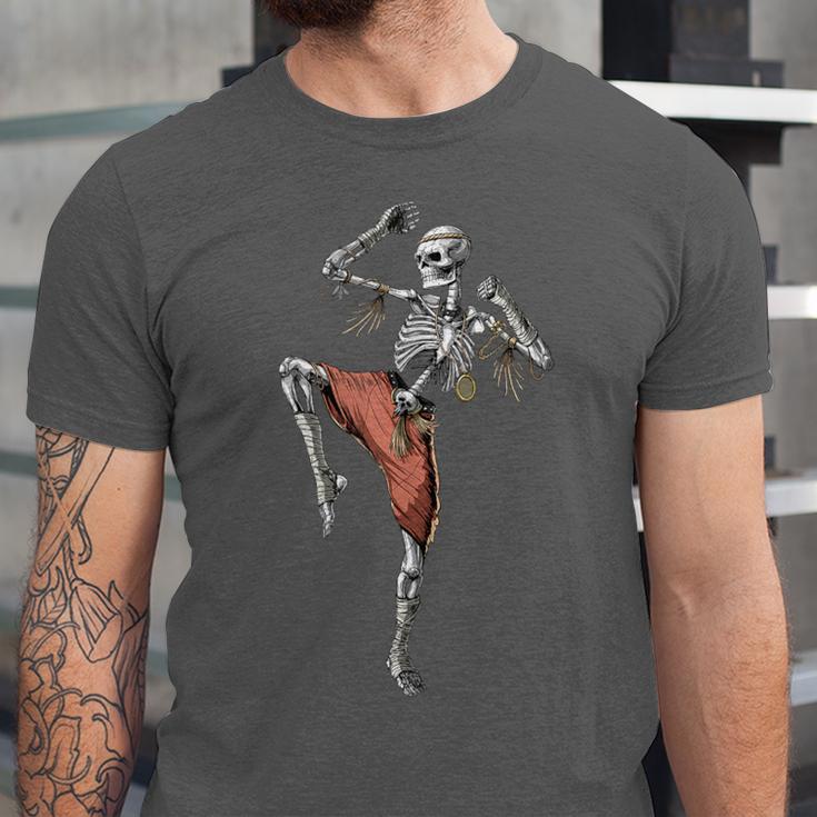 Skeleton Muay Thai Boxing Karate Kickboxing Martial Arts Unisex Jersey T-Shirt