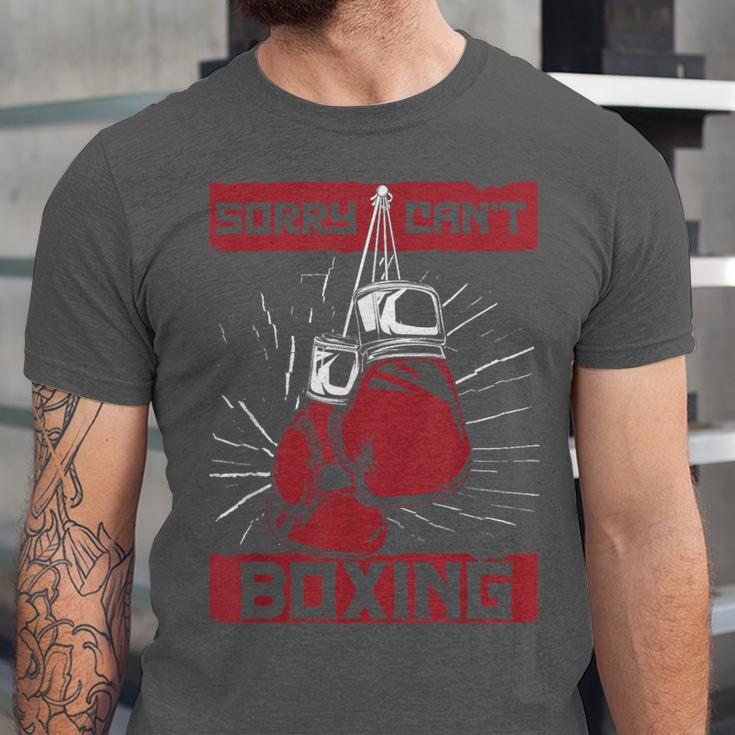 Sorry Can't Boxing Professional Boxer Muay Thai Boxing Unisex Jersey T-Shirt