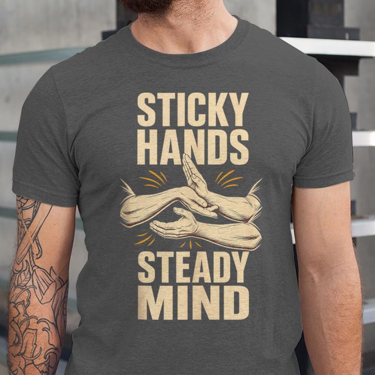 Sticky Hands Steady Mind Muay Thai Boxing Sleeveless Unisex Jersey T-Shirt