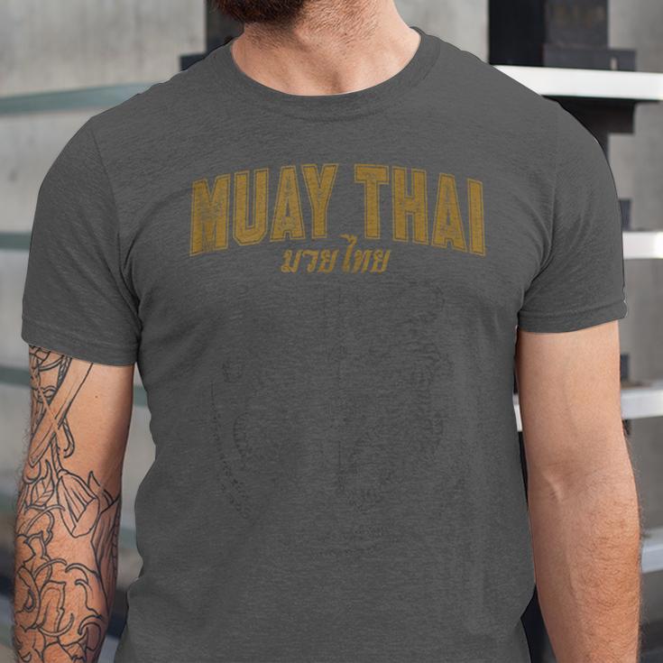 Twin Tiger Sak Yant Muay Thai Tank Top Unisex Jersey T-Shirt