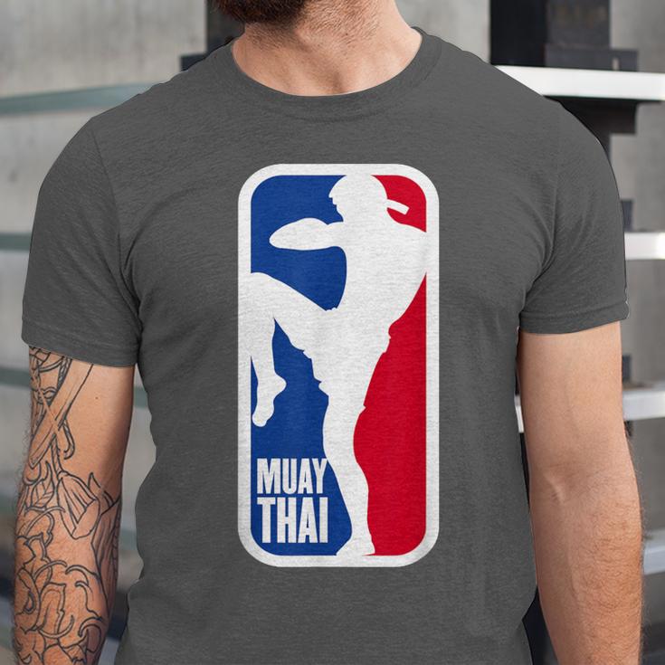 Vintage Muay Thai Fighter MMA Street Fight Kickboxing Club Unisex Jersey T-Shirt