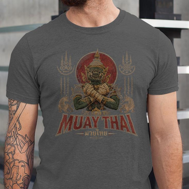Vintage Muay Thai Respect Thai Boxing Fighter Thai Giant Unisex Jersey T-Shirt Vintage Muay Thai Respect Thai Boxing Fighter Thai Giant Unisex Jersey T-Shirt