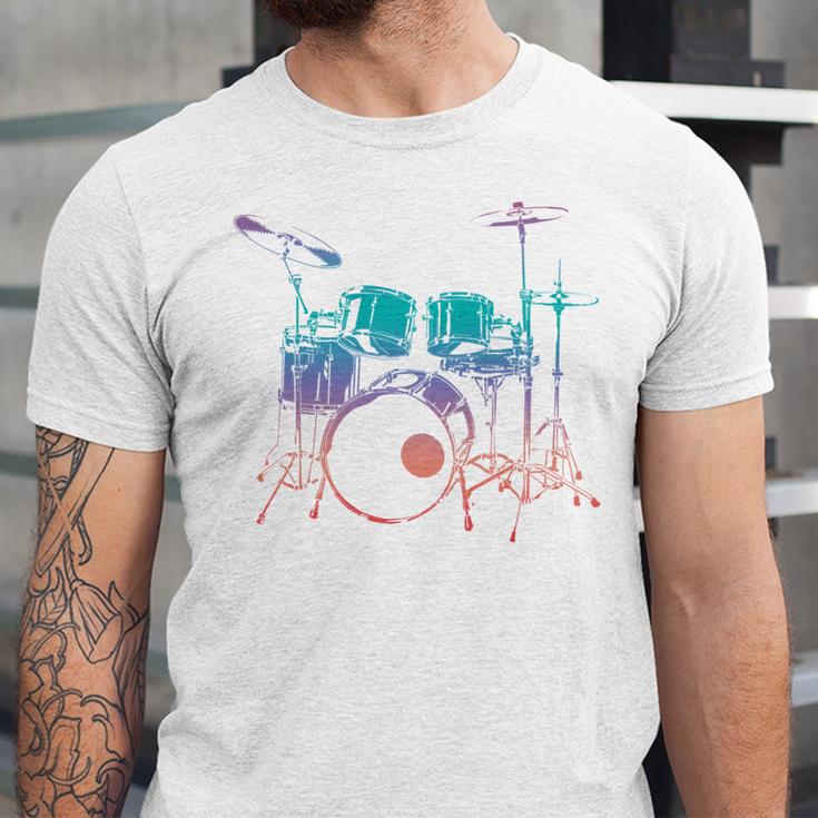Drum Kit Drummer Graphic Unisex Jersey T-Shirt Drum Kit Drummer Graphic Unisex Jersey T-Shirt