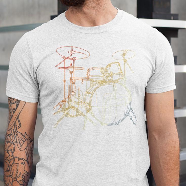 Drum Kit Vintage Look Music Concert Sweatshirt Unisex Jersey T-Shirt Drum Kit Vintage Look Music Concert Sweatshirt Unisex Jersey T-Shirt