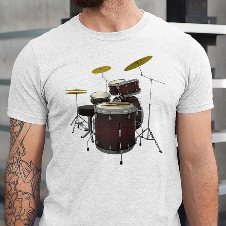Drummer Drum Kit Raglan Baseball Tee Unisex Jersey T-Shirt Drummer Drum Kit Raglan Baseball Tee Unisex Jersey T-Shirt