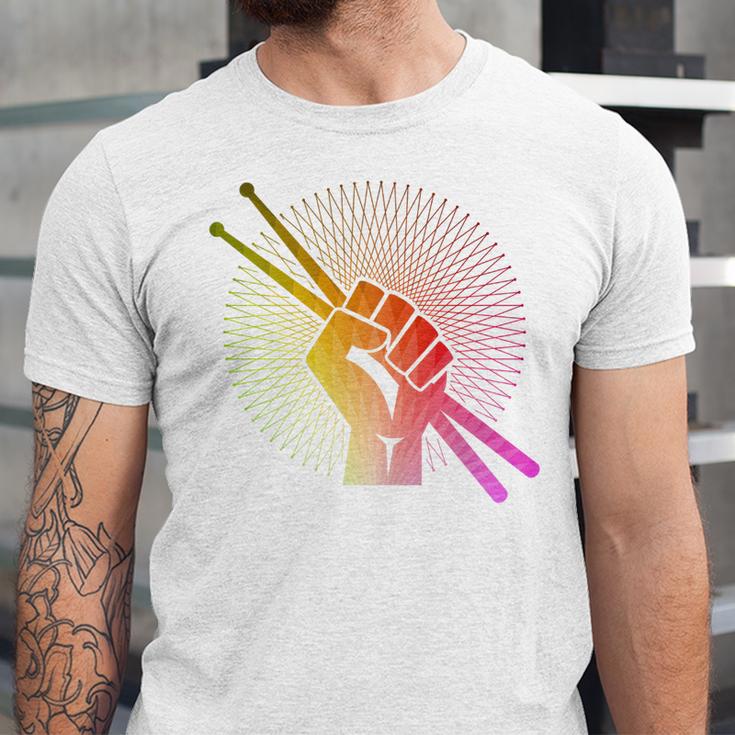 Drummer Drumsticks Fist Drum Kit Sweatshirt Unisex Jersey T-Shirt Drummer Drumsticks Fist Drum Kit Sweatshirt Unisex Jersey T-Shirt