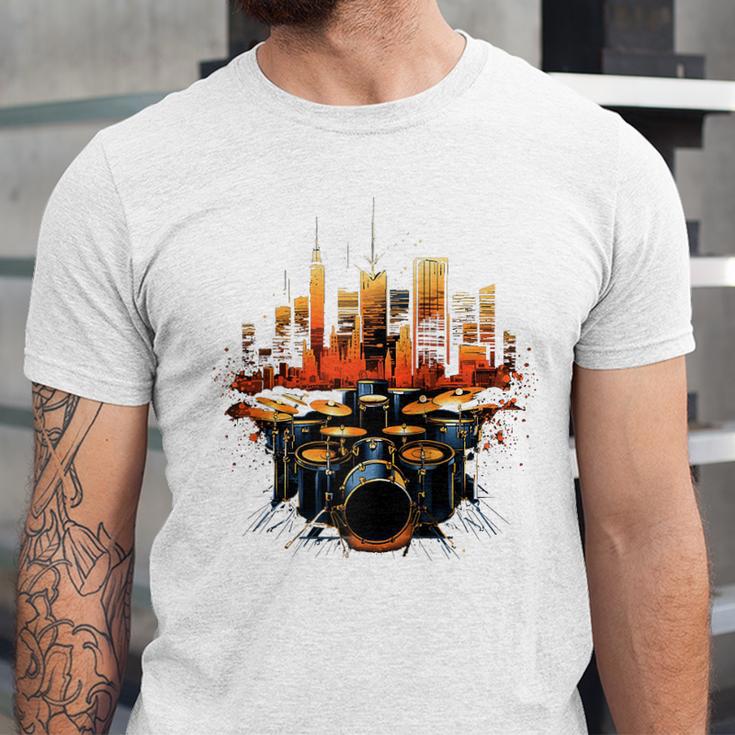 Drumset Drum Kit Music Drummer Drumming Raglan Baseball Tee Unisex Jersey T-Shirt Drumset Drum Kit Music Drummer Drumming Raglan Baseball Tee Unisex Jersey T-Shirt