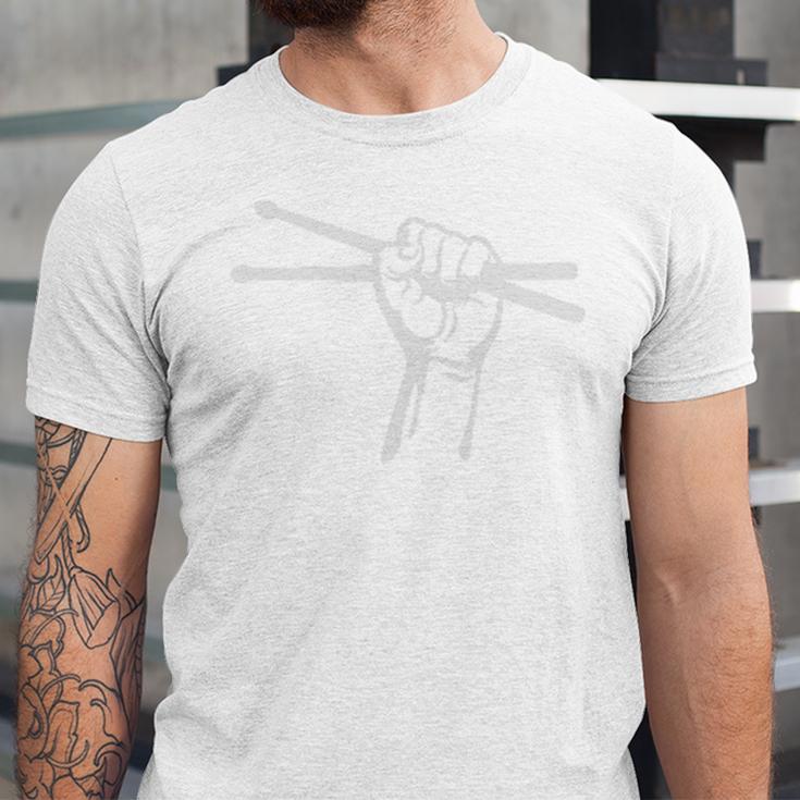 Drumsticks Hand Drum Kit Drummer Performance Quarter-Zip Top Unisex Jersey T-Shirt Drumsticks Hand Drum Kit Drummer Performance Quarter-Zip Top Unisex Jersey T-Shirt