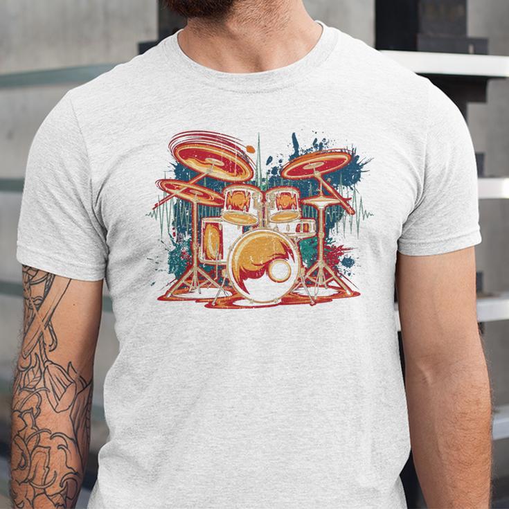 Dynamic Drum Kit For Drummers And Rock Music Lovers Sweatshirt Unisex Jersey T-Shirt Dynamic Drum Kit For Drummers And Rock Music Lovers Sweatshirt Unisex Jersey T-Shirt