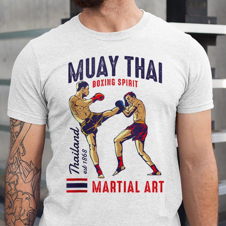 Muay Thai Boxing Spirit Martial Art Unisex Jersey T-Shirt