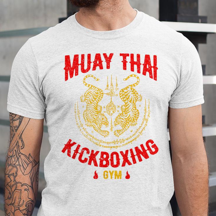 Tiger Muay Thai Kickboxing Gym MMA Training Unisex Jersey T-Shirt