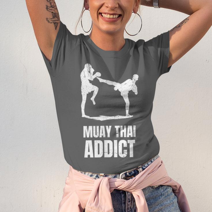 Addicted To Muay Thai Graphic Shirt Unisex Jersey T-Shirt Addicted To Muay Thai Graphic Shirt Unisex Jersey T-Shirt