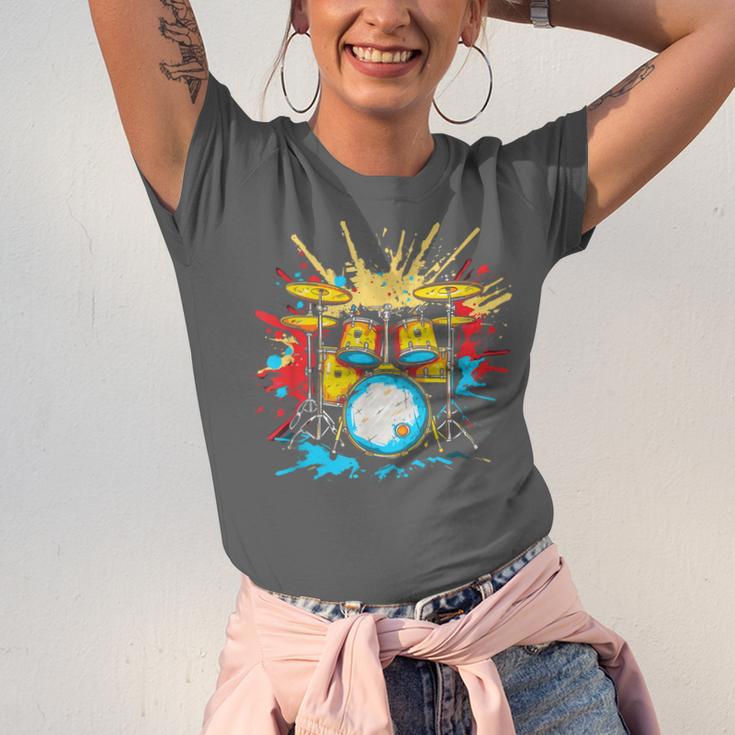 Drum Kit Steamwave Music Band Unisex Jersey T-Shirt Drum Kit Steamwave Music Band Unisex Jersey T-Shirt