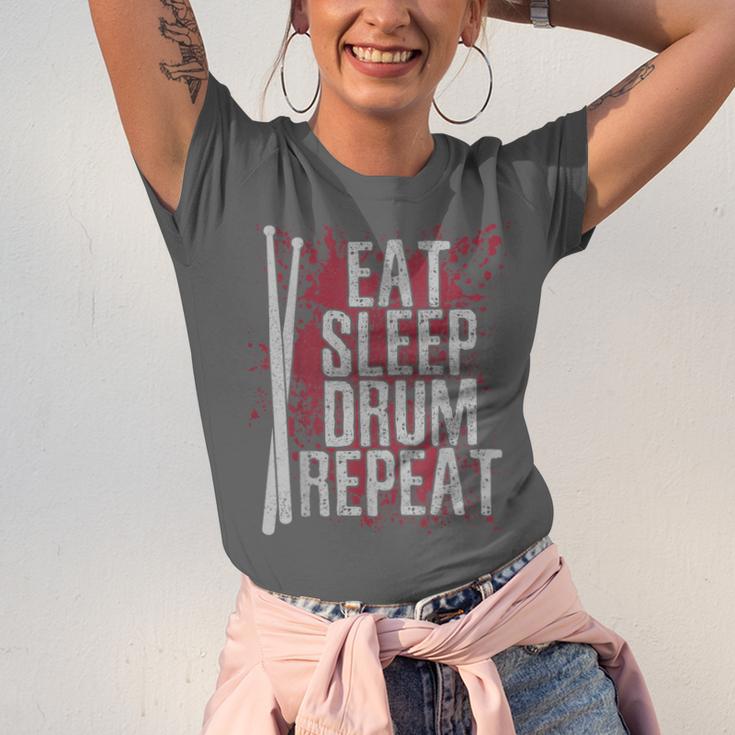 Drummer Eat Sleep Drum Repeat Drum Kit Musician Unisex Jersey T-Shirt Drummer Eat Sleep Drum Repeat Drum Kit Musician Unisex Jersey T-Shirt