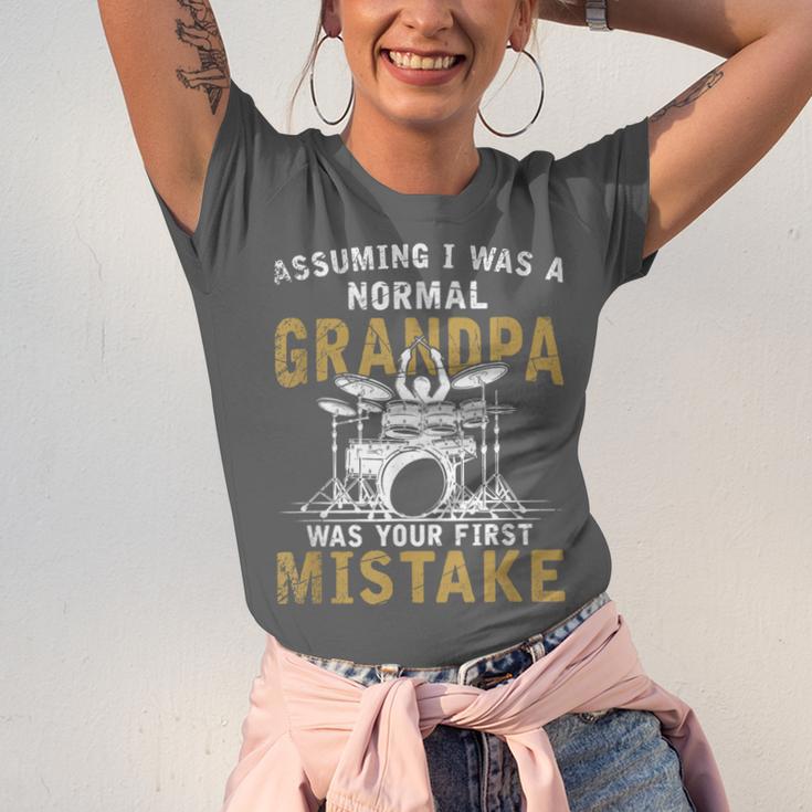 Grandpa Drummer Father's Day Drum Kit Unisex Jersey T-Shirt Grandpa Drummer Father's Day Drum Kit Unisex Jersey T-Shirt