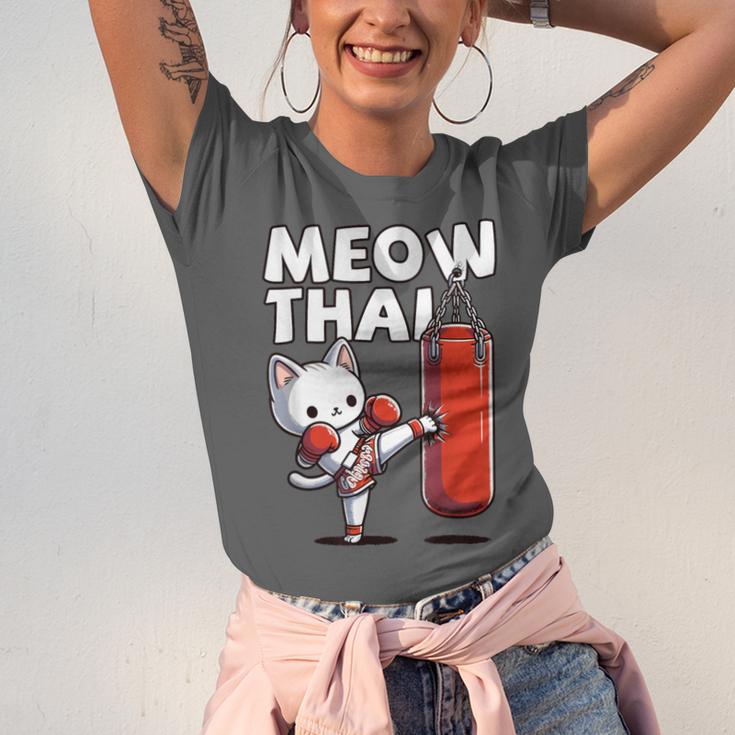 Muay Thai Cat Meow Thai Thai Boxing For Youth Muay Thai Unisex Jersey T-Shirt Muay Thai Cat Meow Thai Thai Boxing For Youth Muay Thai Unisex Jersey T-Shirt