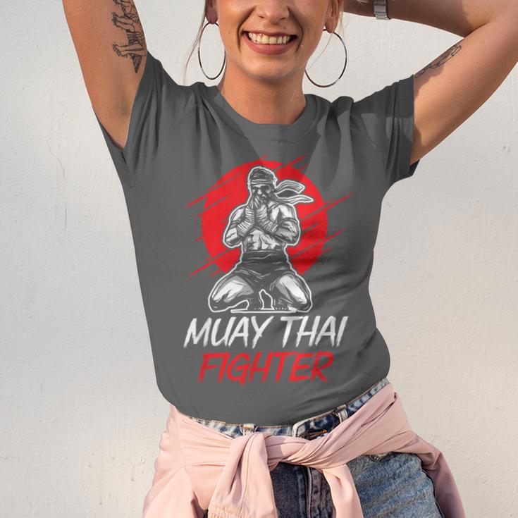 Muay Thai Fighter Martial Arts Boxing Hobby Unisex Jersey T-Shirt