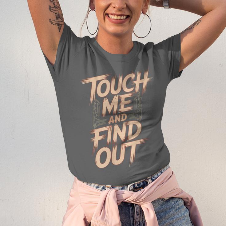 Muay Thai Fighter Touch Find Out Humor Warning Unisex Jersey T-Shirt